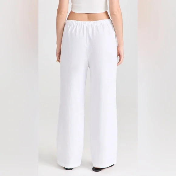 Reformation Olina Linen Pant In White, brand new, never worn, no flaws. - Picture 3 of 16